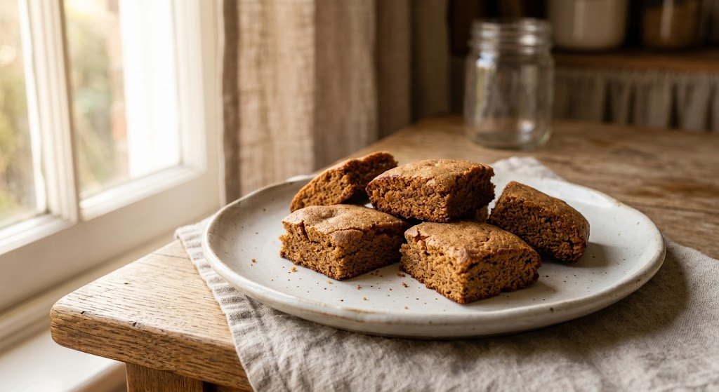 Homemade gingerbread cookies with warm spiced edges