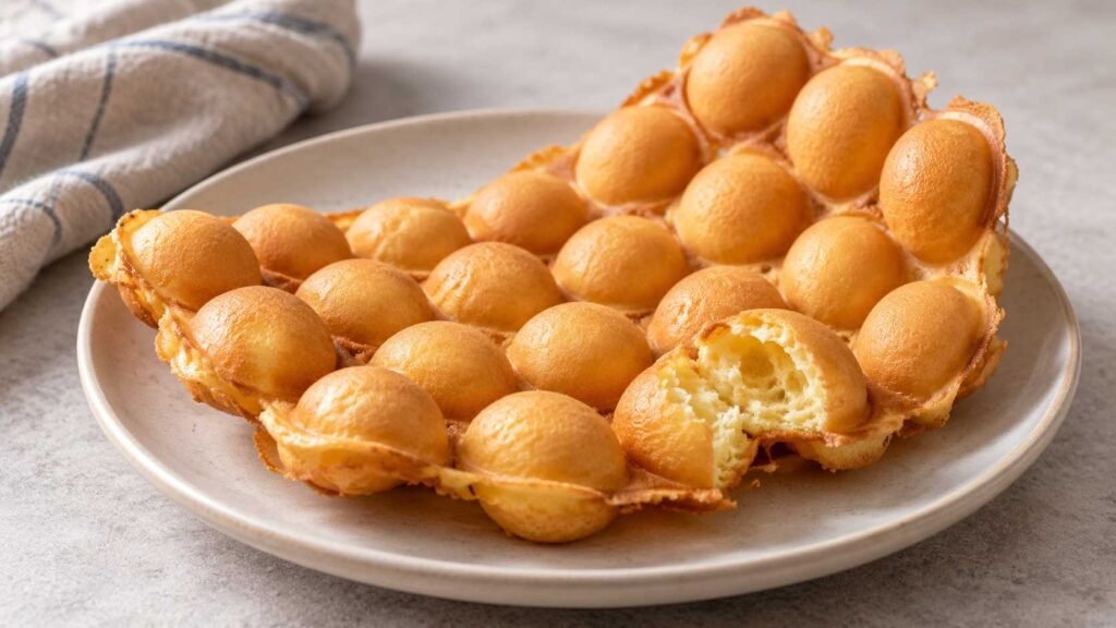 Hong Kong Egg Waffles Recipe with Crisp Edges