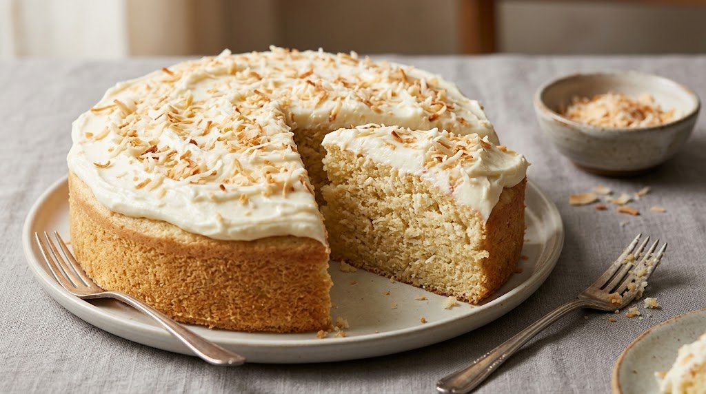Key Lime Coconut Cake with Cream Cheese Frosting