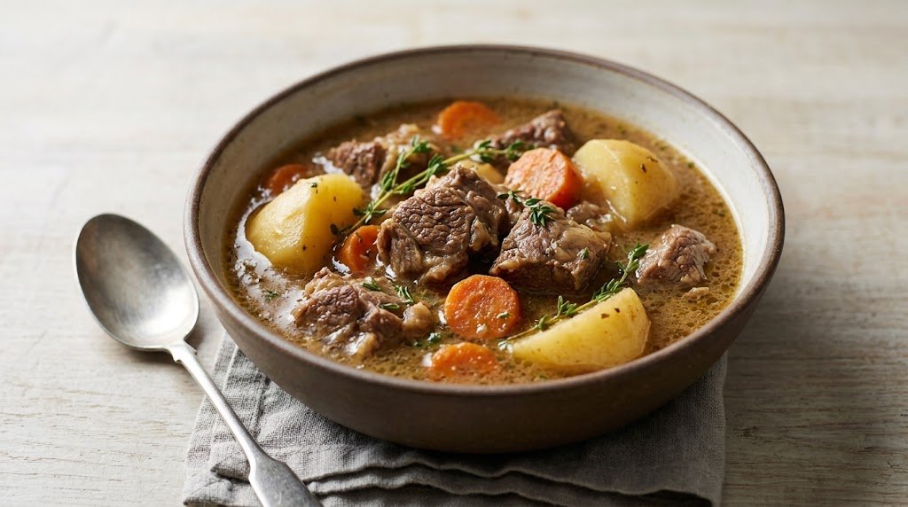 Lamb Stew with Potatoes, Carrots and Thyme