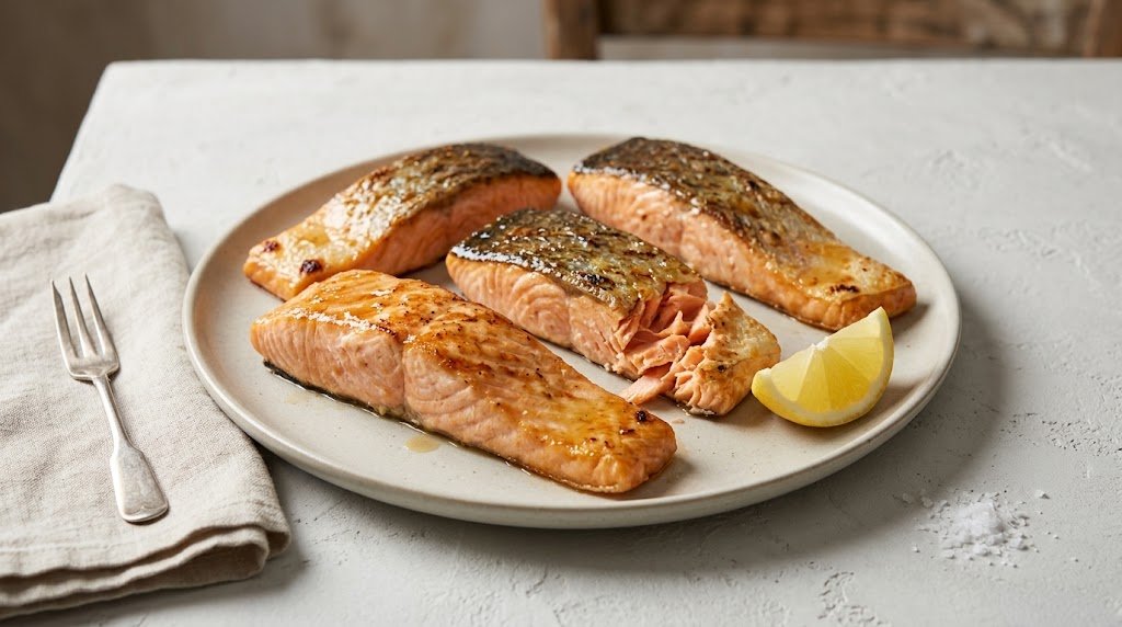 Grilled Maple Salmon with Mustard and Lemon