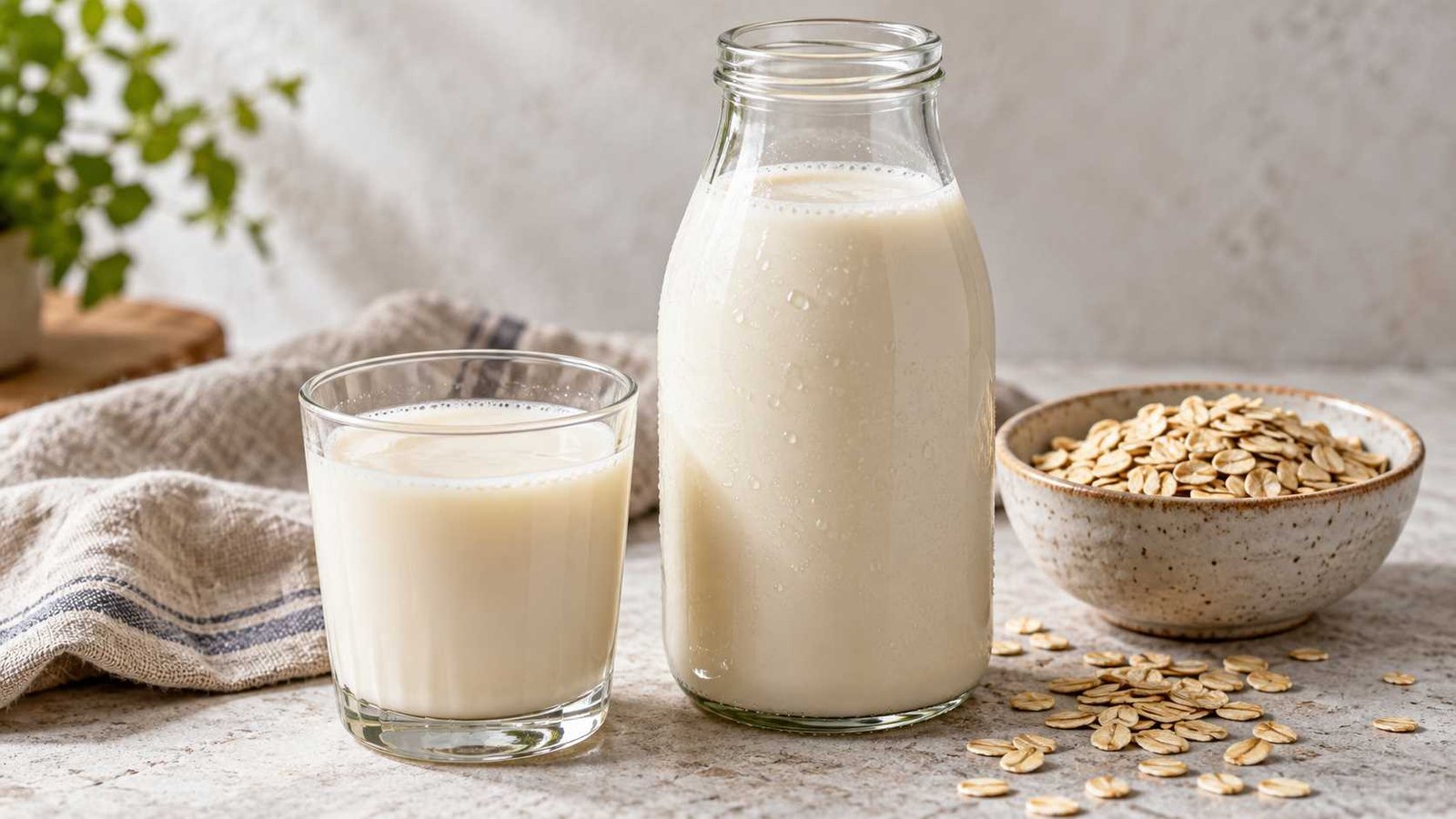 Oat Milk Recipe for a Cold Homemade Drink
