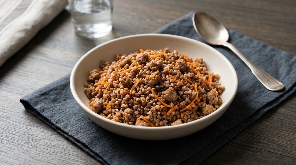 One-Pot Buckwheat and Pork with Carrot 6 One-Pot Buckwheat and Pork with Carrot