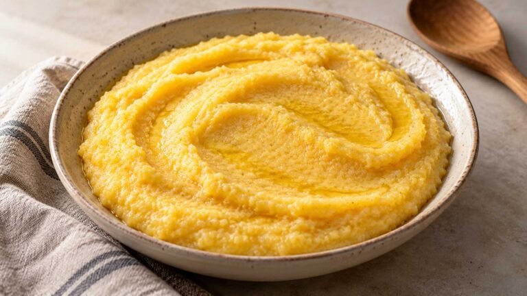 Polenta Recipe for a Creamy Stovetop Side 1 image of polenta