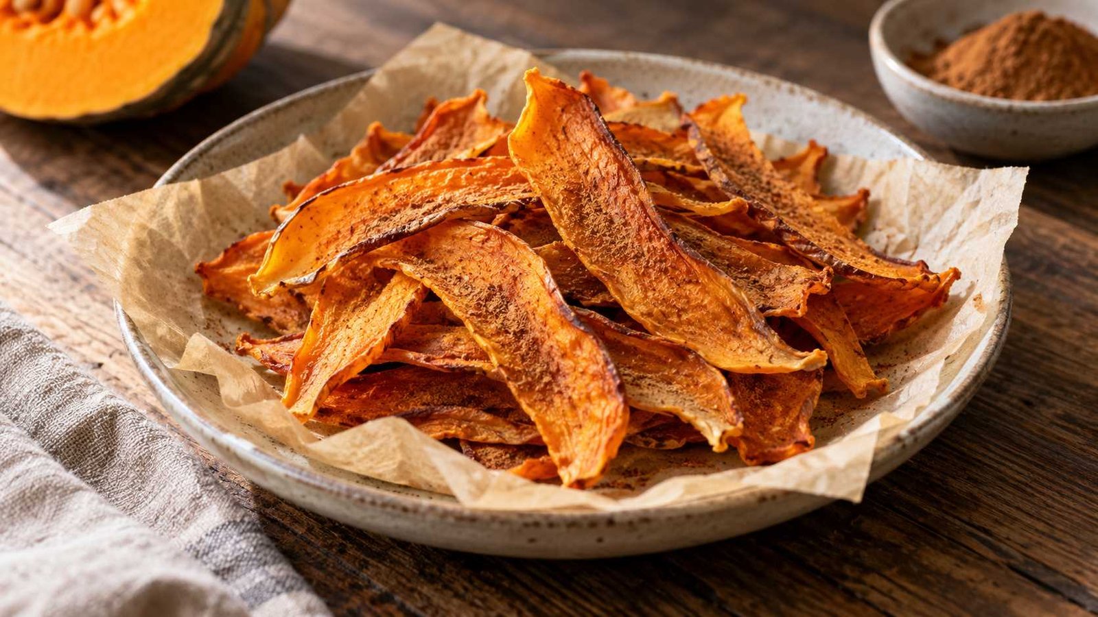 Spiced Dried Pumpkin Bites, No Sugar Added