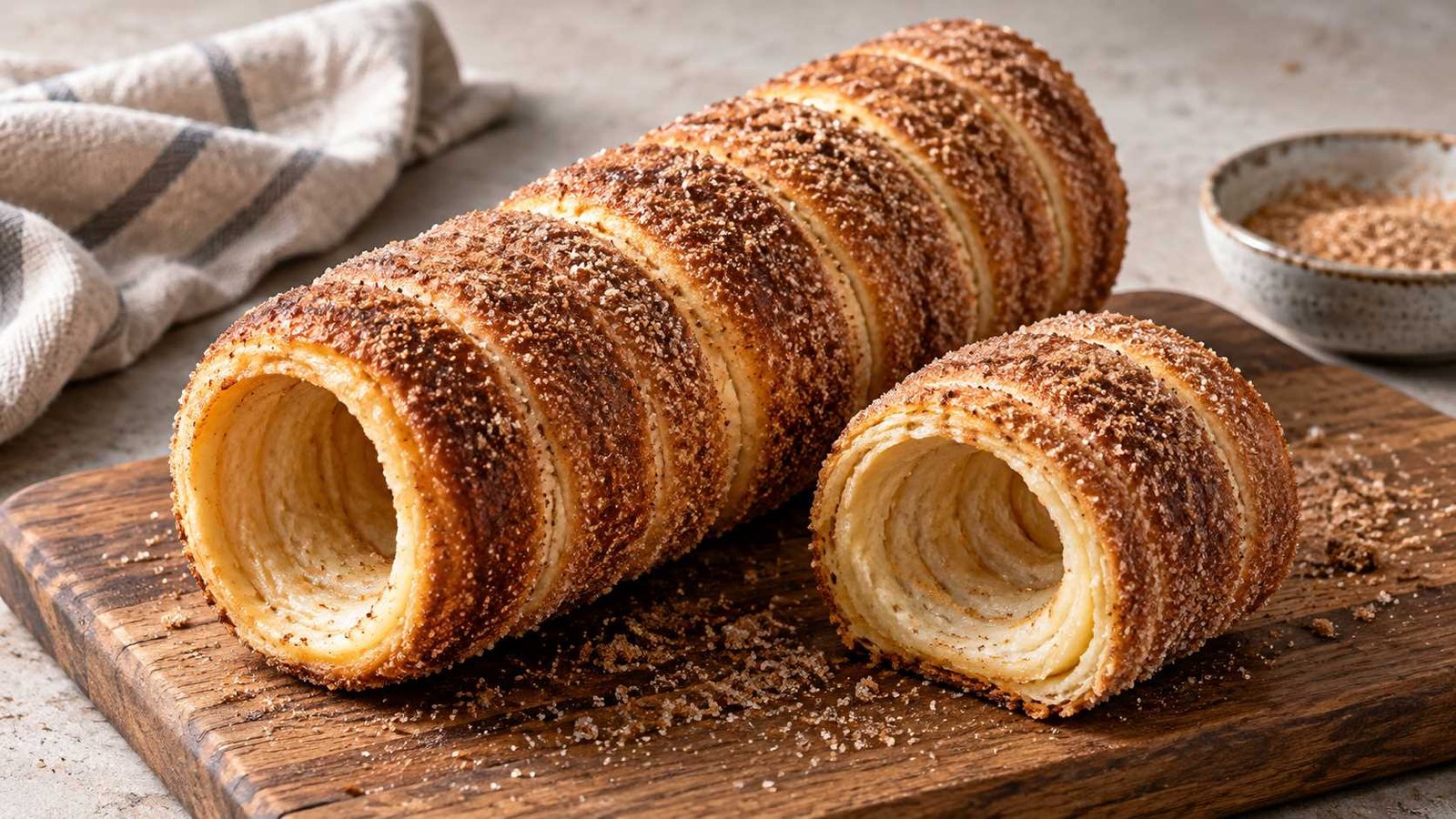 Trdelník Recipe for Oven-Baked Cinnamon Rings