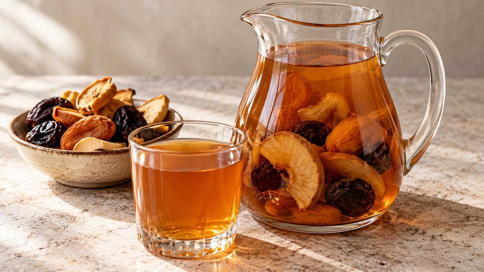 Uzvar Recipe with Dried Apples, Pears and Prunes