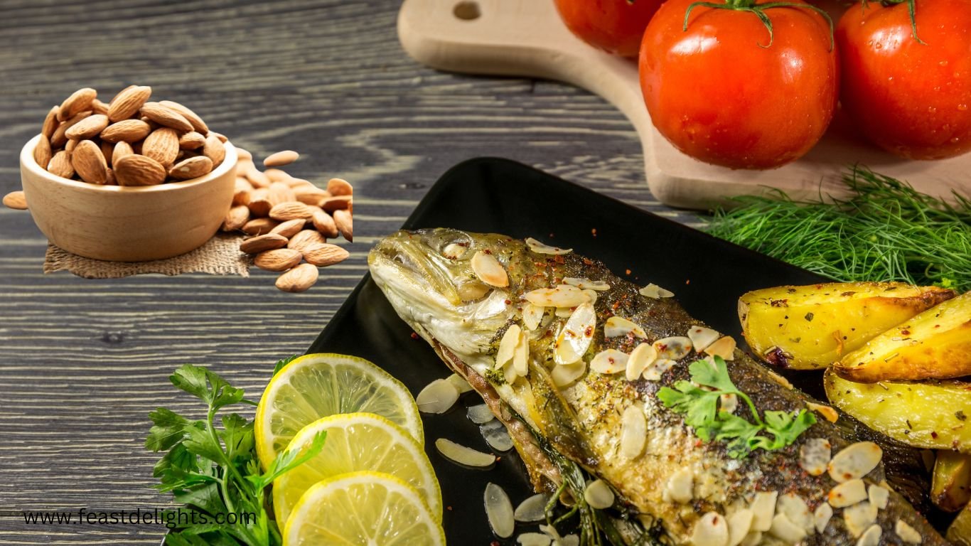 Baked Trout with Toasted Almonds and Lemon