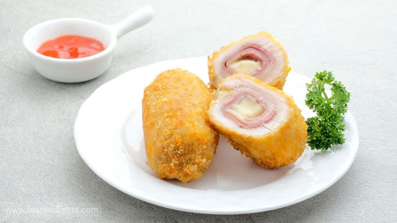 Chicken Cordon Bleu with Ham and Gruyère