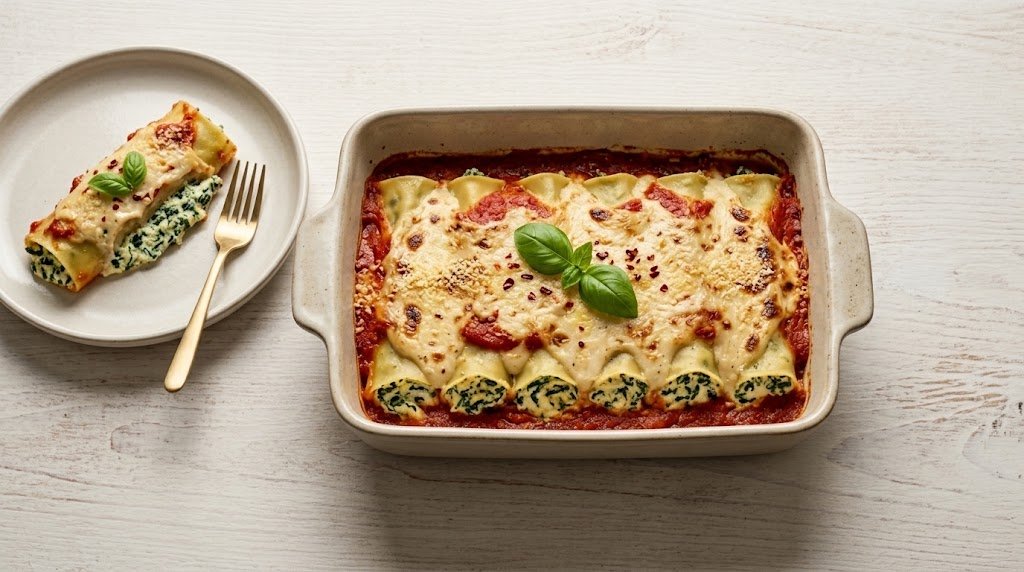 Classic Spinach and Ricotta Cannelloni Recipe
