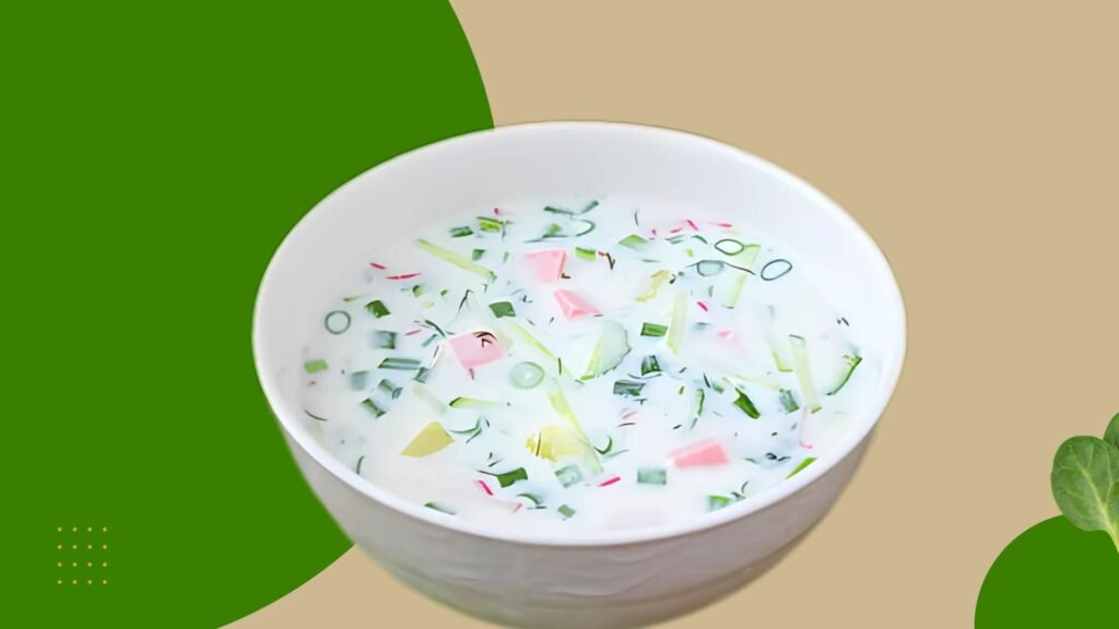 Classic Okroshka with Kefir or Kvass