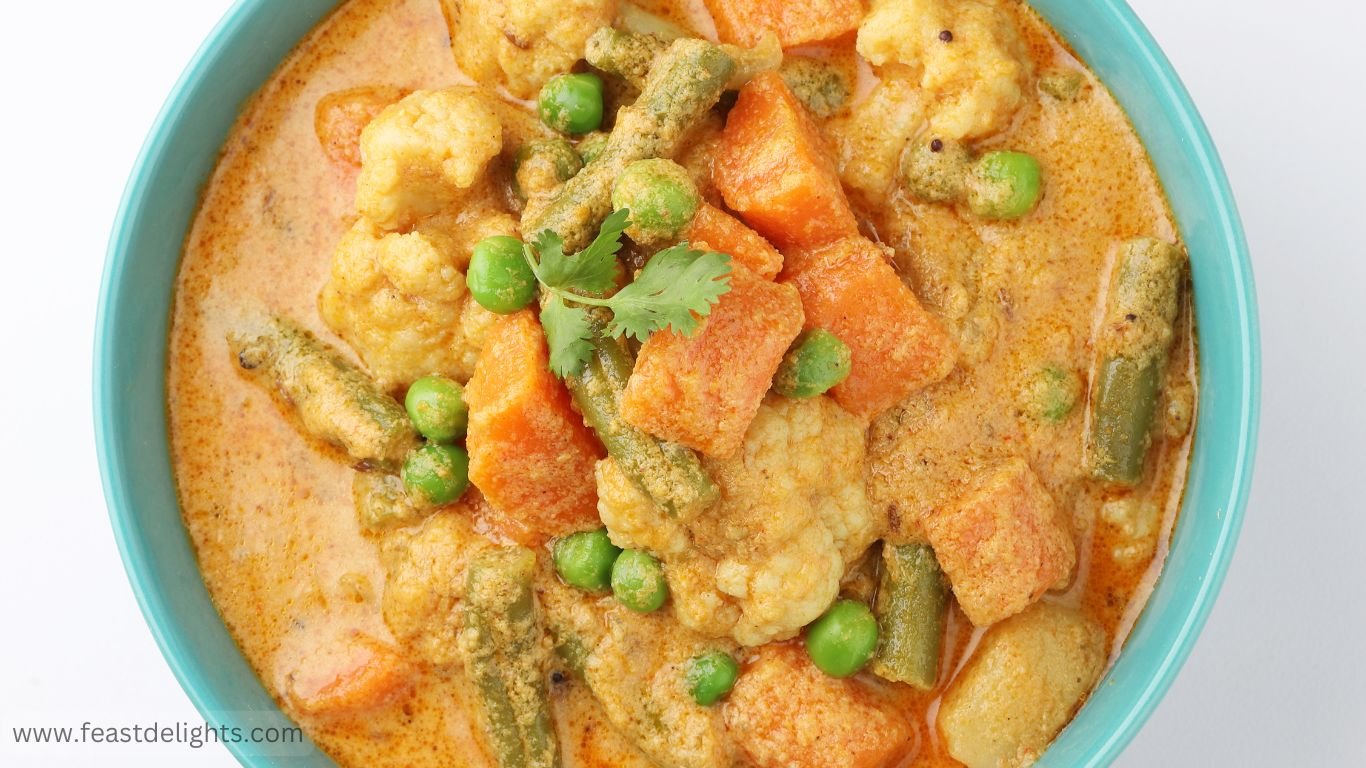 Vegetable Coconut Curry with Eggplant and Peppers