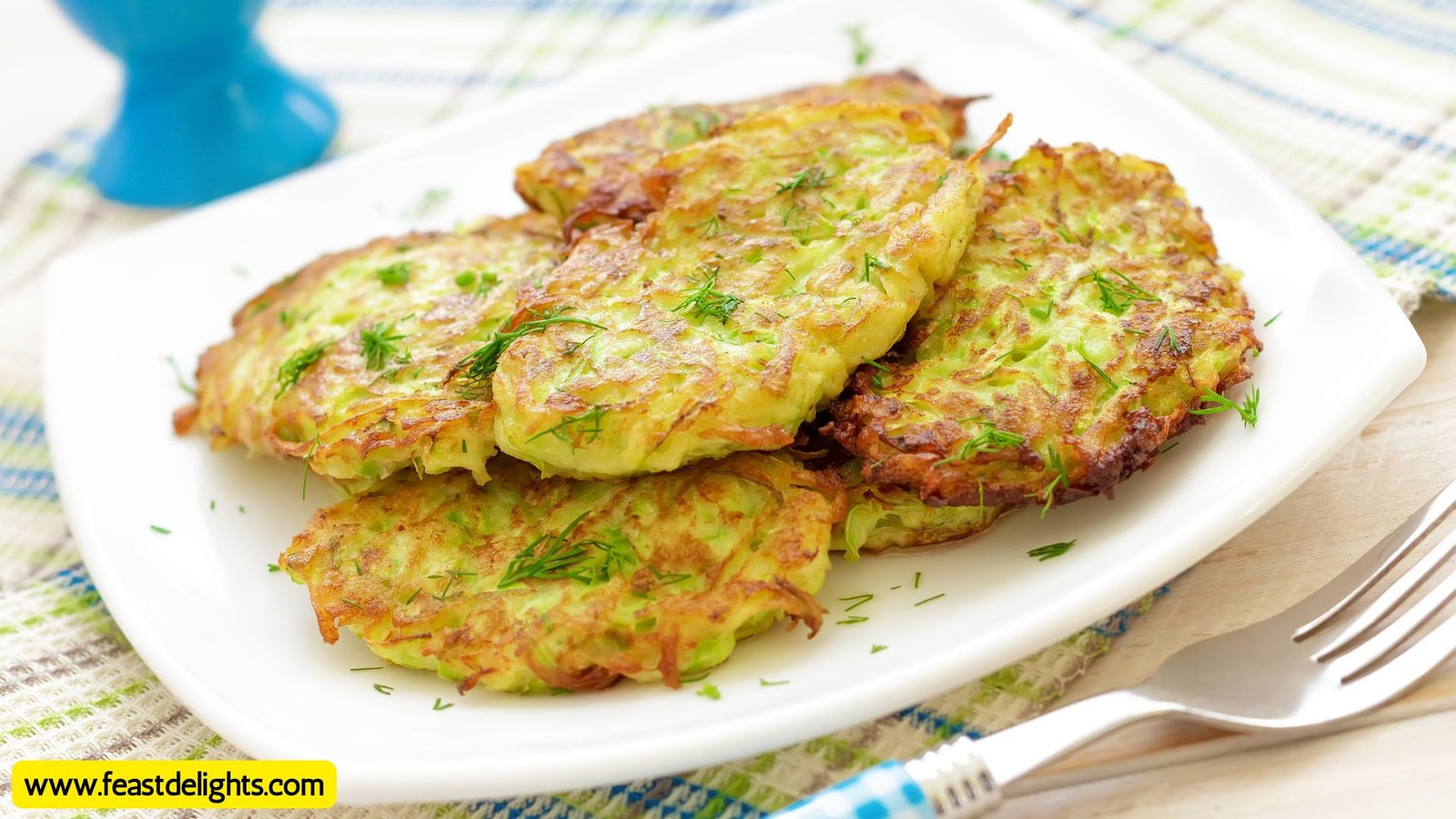 Crispy Zucchini and Cheese Fritters with Dill
