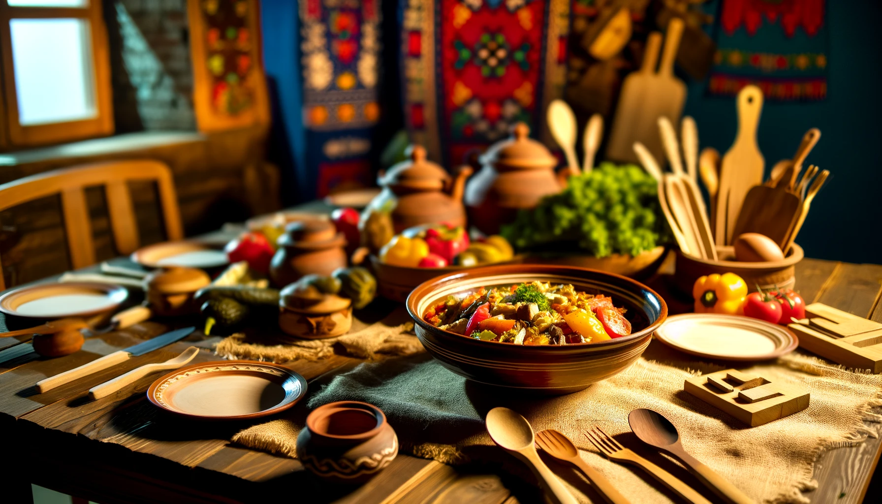 Refrigerator Cabbage and Beet Khryapa Salad