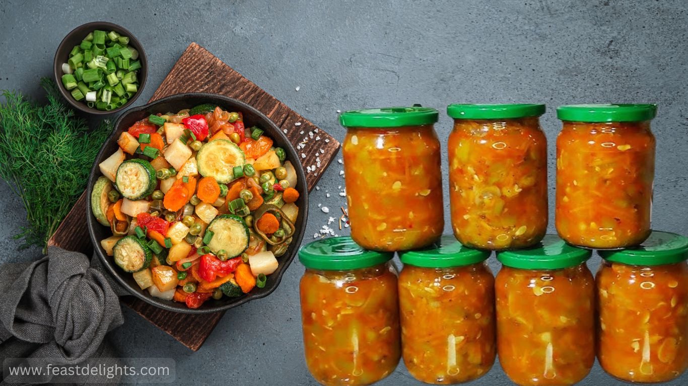 Refrigerator Zucchini and Tomato Relish with Garlic