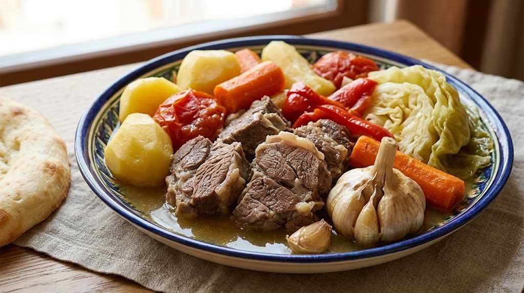 Uzbek Basma with Lamb and Layered Vegetables