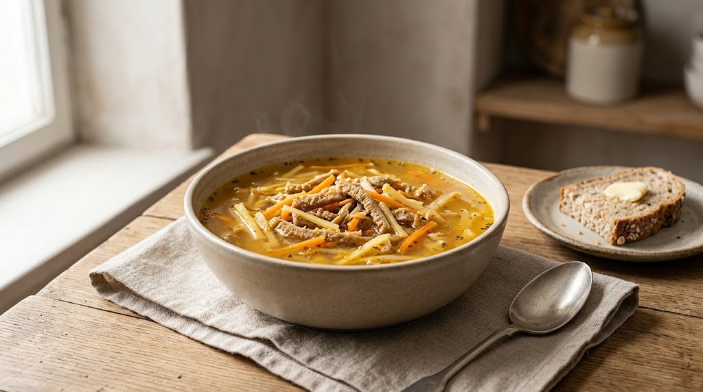 Flaki Tripe Soup Recipe with Polish Seasonings