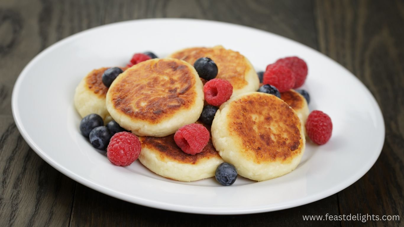 Baked Syrnyky Recipe with Semolina and Raisins