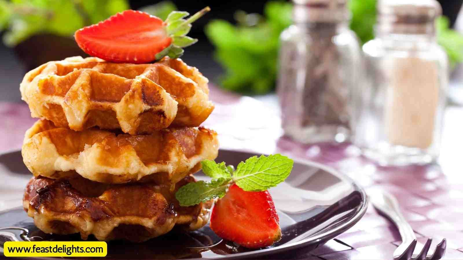 Belgian Waffles with Milk, Egg and Butter