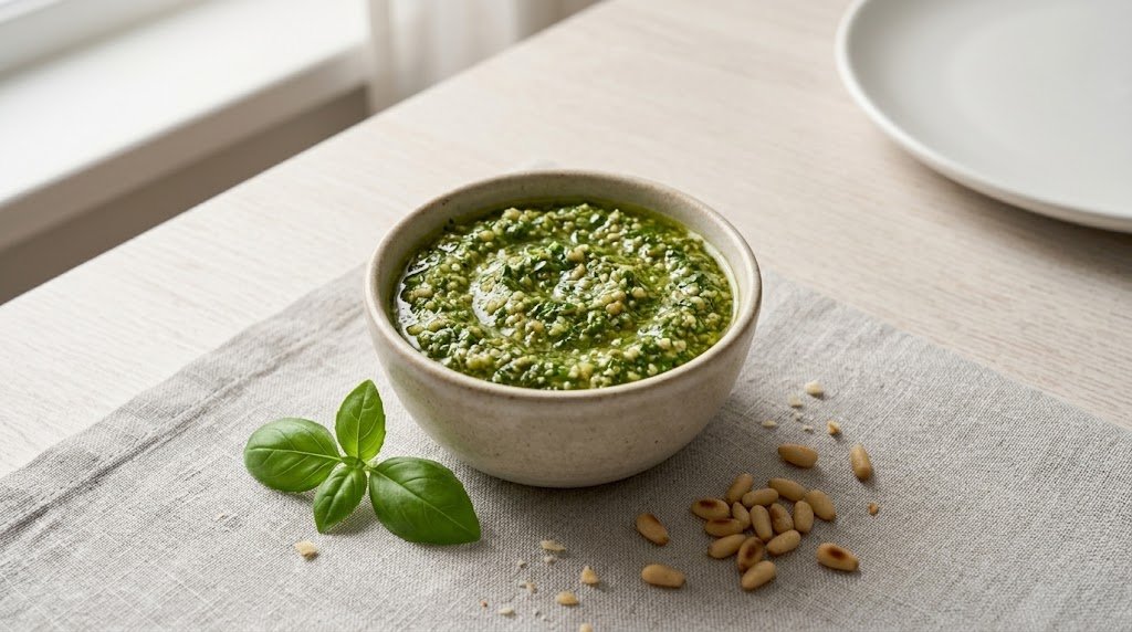 Classic Basil Pesto Sauce Recipe