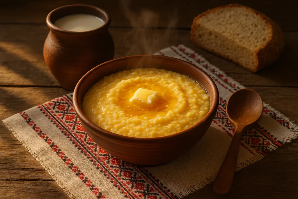 Creamy Corn Porridge with Butter
