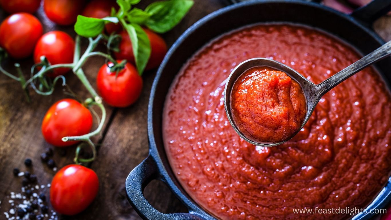 Georgian Satsebeli with Tomato, Garlic and Cilantro