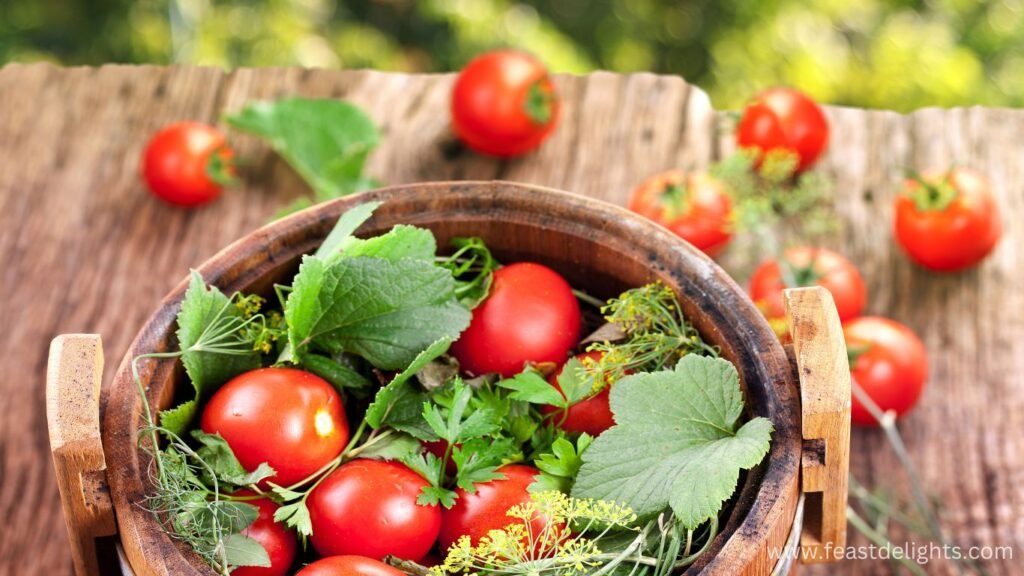 Mustard-Dill Barrel-Style Fermented Tomatoes